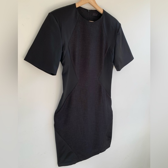 Sally Lapointe black midi dress .Size 6 .Pencil Dress new  with tag . - Picture 9 of 10